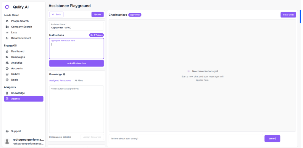 Your virtual SDRs. set up once, working 24/7 agent instrucations